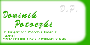 dominik potoczki business card